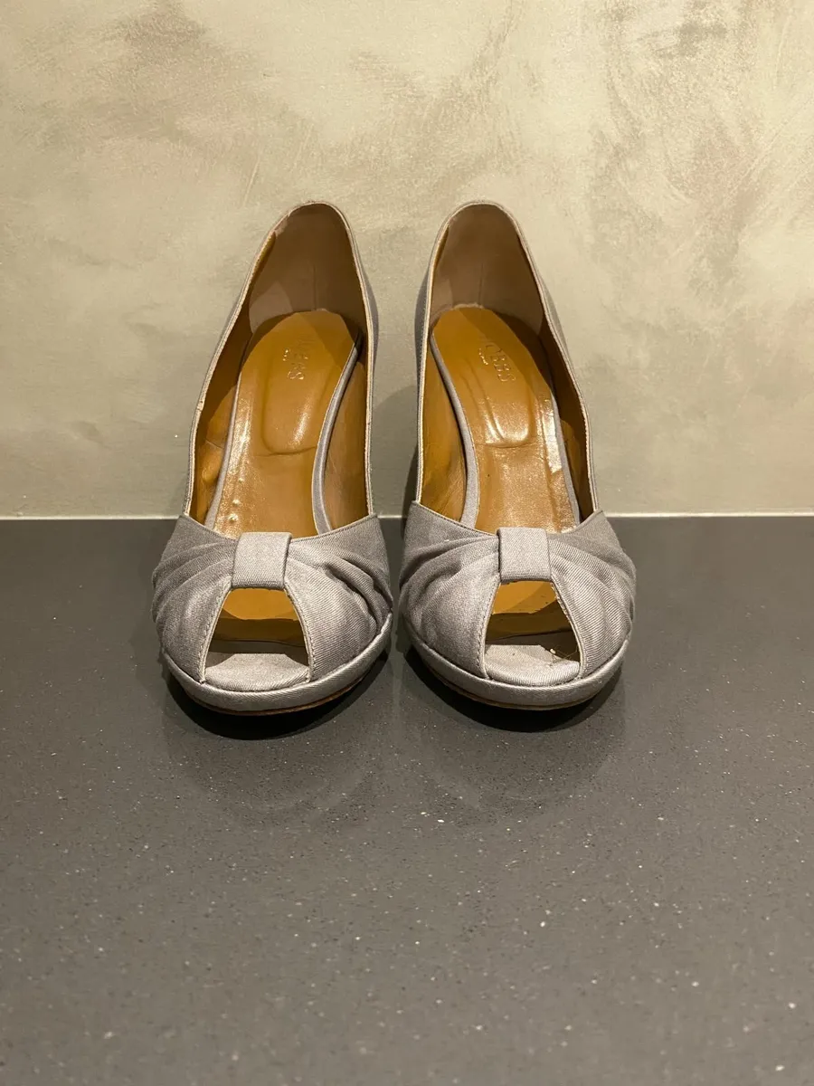 Silver Hobbs High Heels Size 6 - Image 4