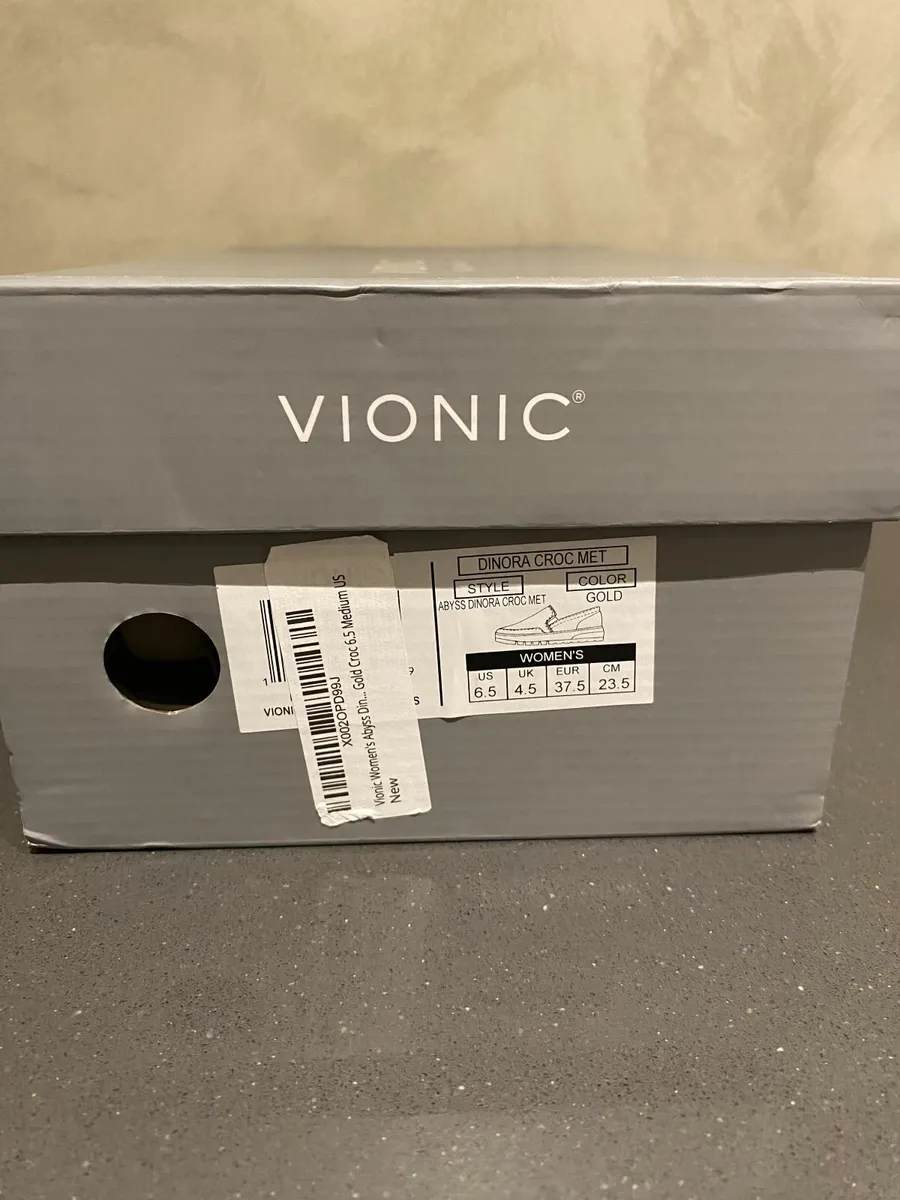 Vionic Womens Gold Shoes Size UK 4.5 - Image 3