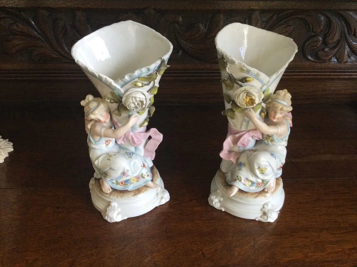 Pair Antique Vases - Image 2