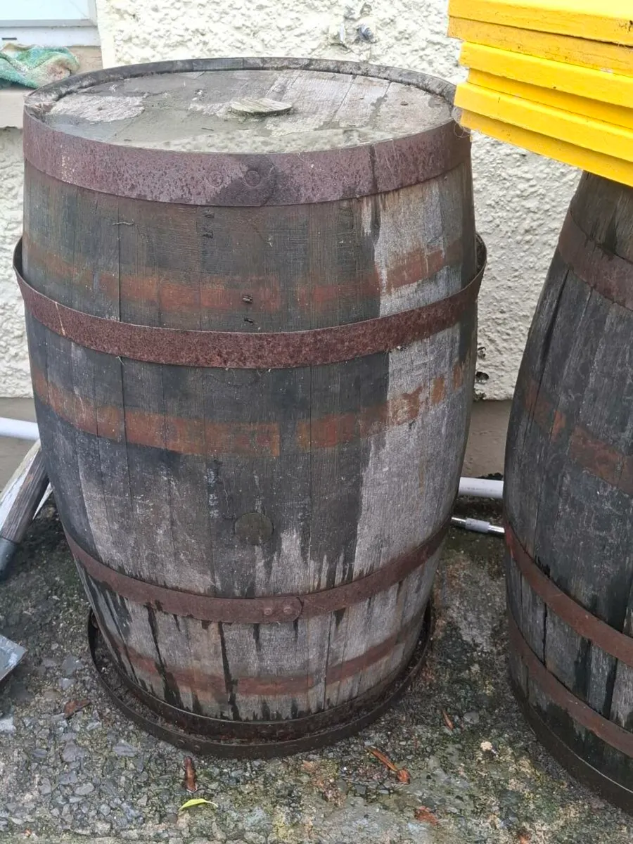 Old whiskey barrells