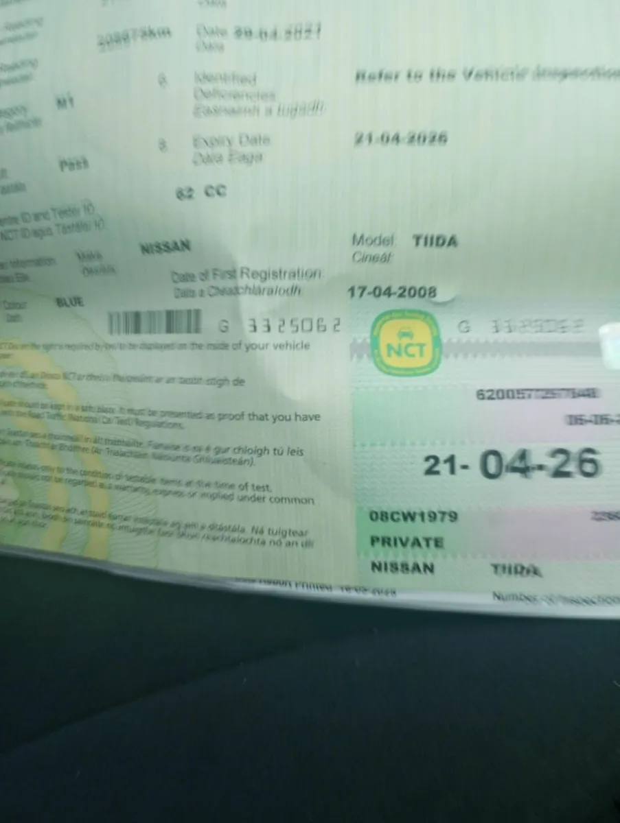 Nissan Tiida 2008  (no Log book) New NCT 26 - Image 4