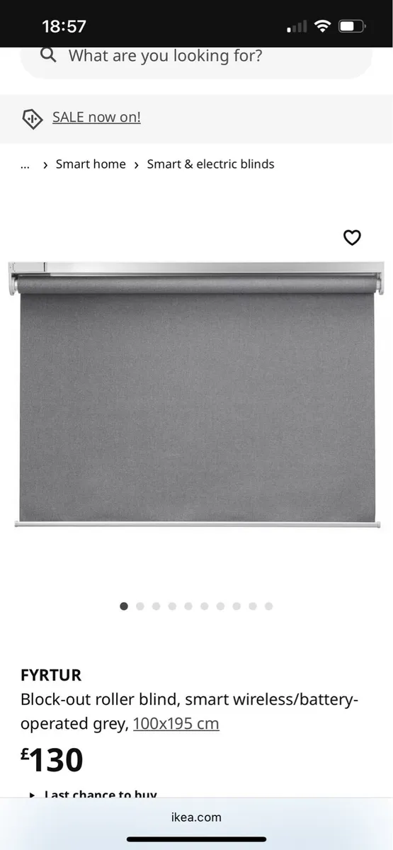 IKEA Black out electric blinds - Image 1