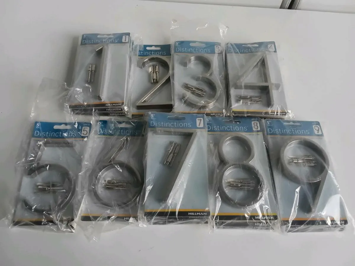 Hillman Modern 5inch House Address Numbers Job Lot - Image 4