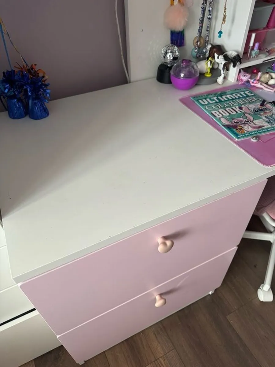 Loft bed with desk - Image 3
