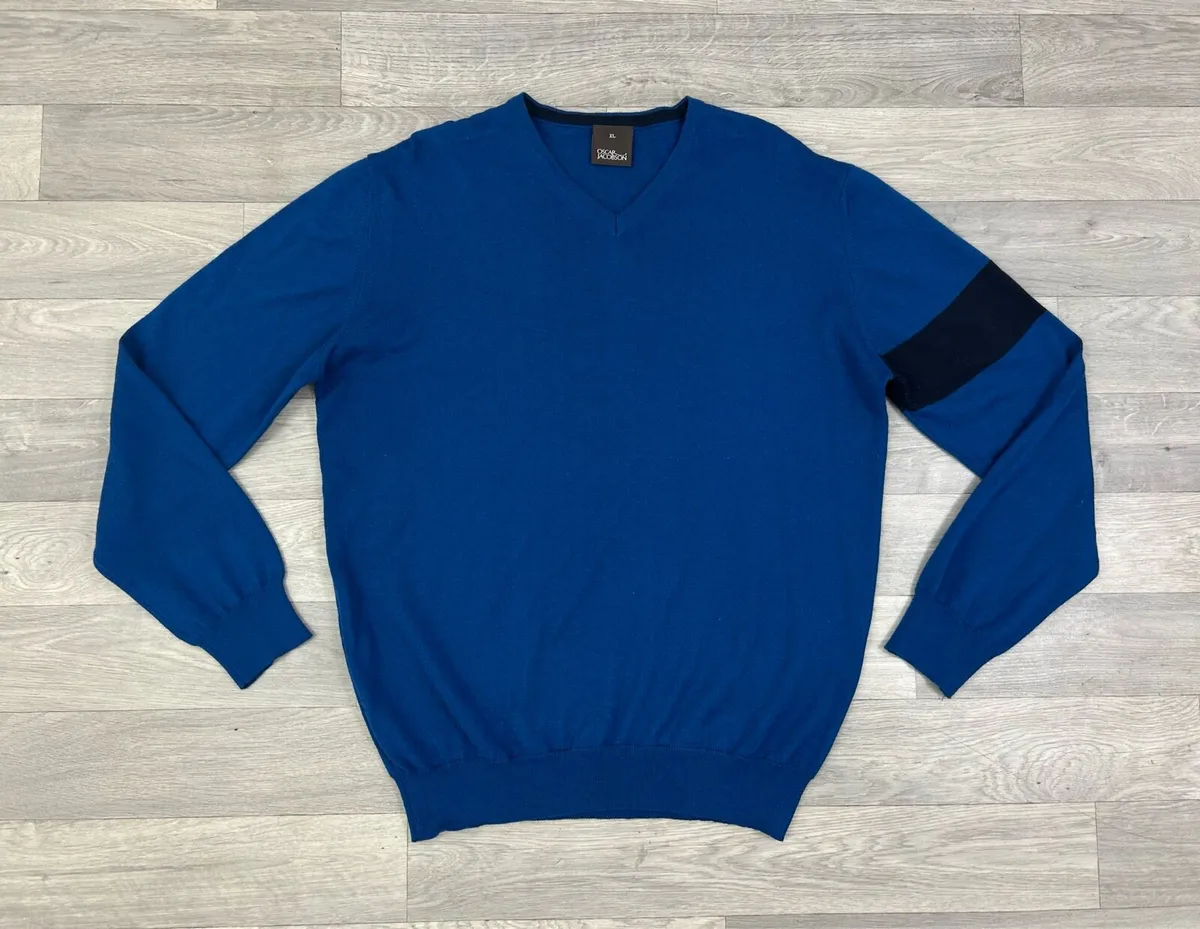 Oscar Jacobson Wool Blend Jumper Mens XL - Image 1