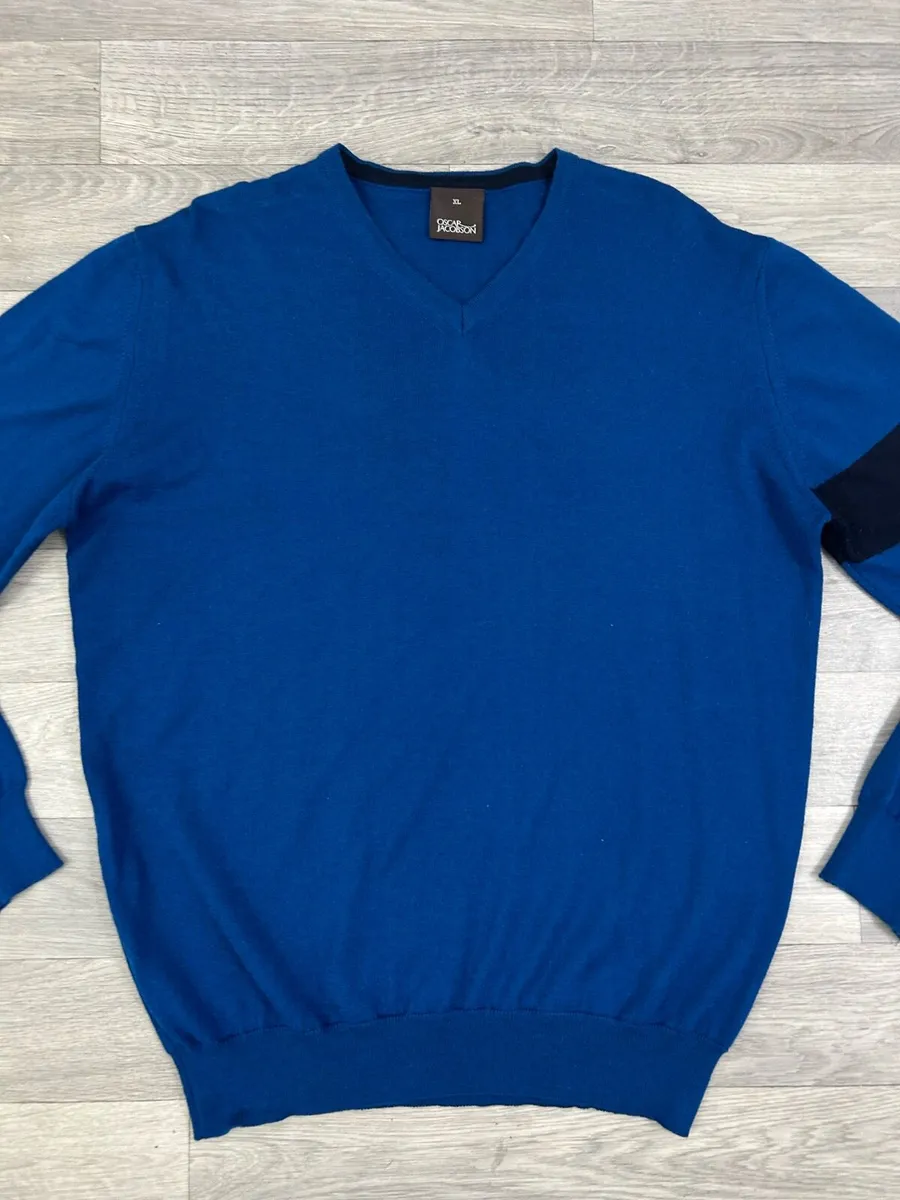 Oscar Jacobson Wool Blend Jumper Mens XL - Image 2