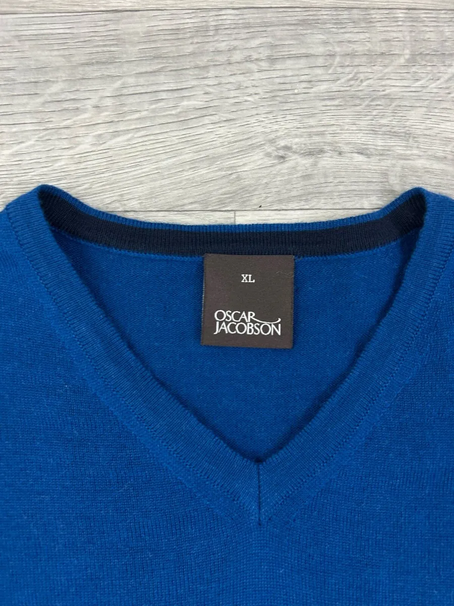 Oscar Jacobson Wool Blend Jumper Mens XL - Image 3