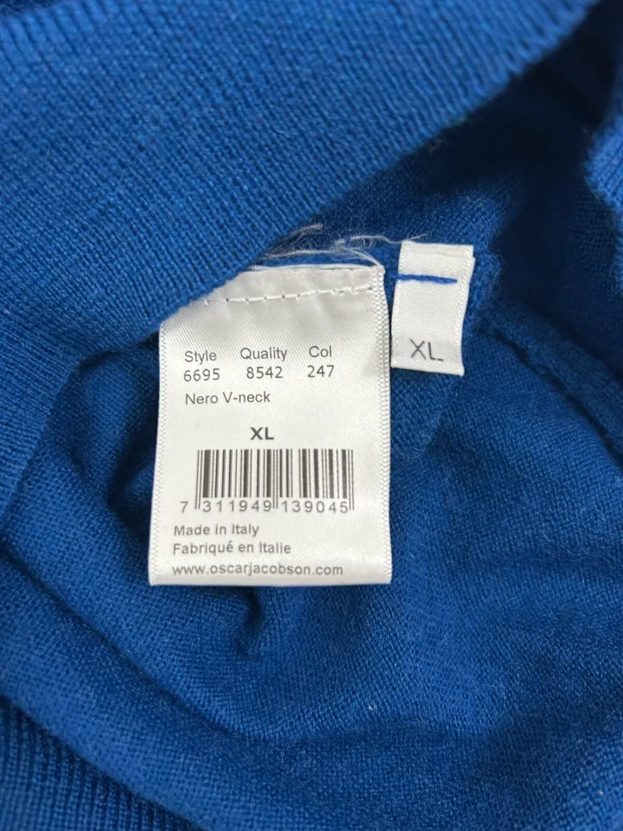 Oscar Jacobson Wool Blend Jumper Mens XL - Image 4