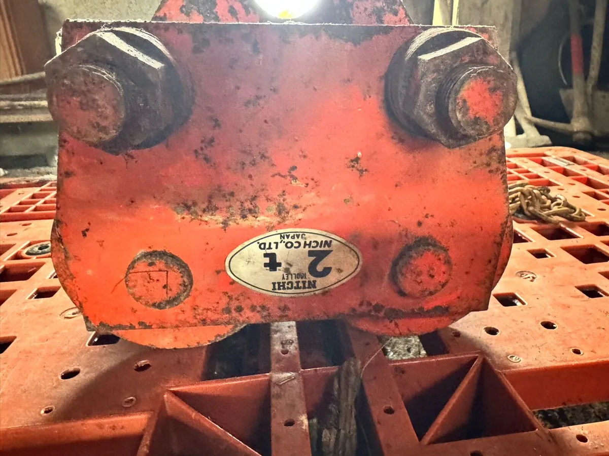 Girder trolly and chain block winch 2T/1.5T - Image 2
