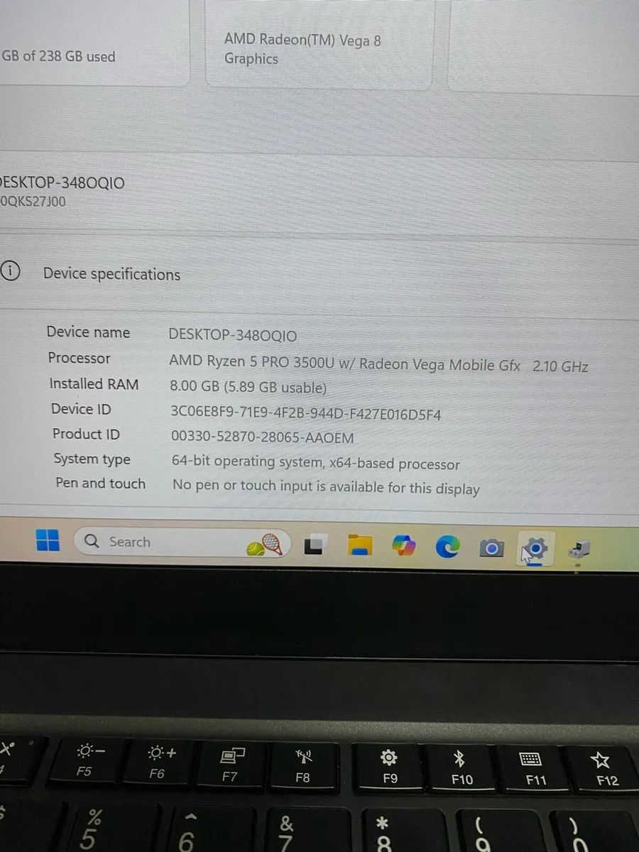 Lenovo Thinkpad Ryzen 5 pro 8-256 win 11 pro - Image 4