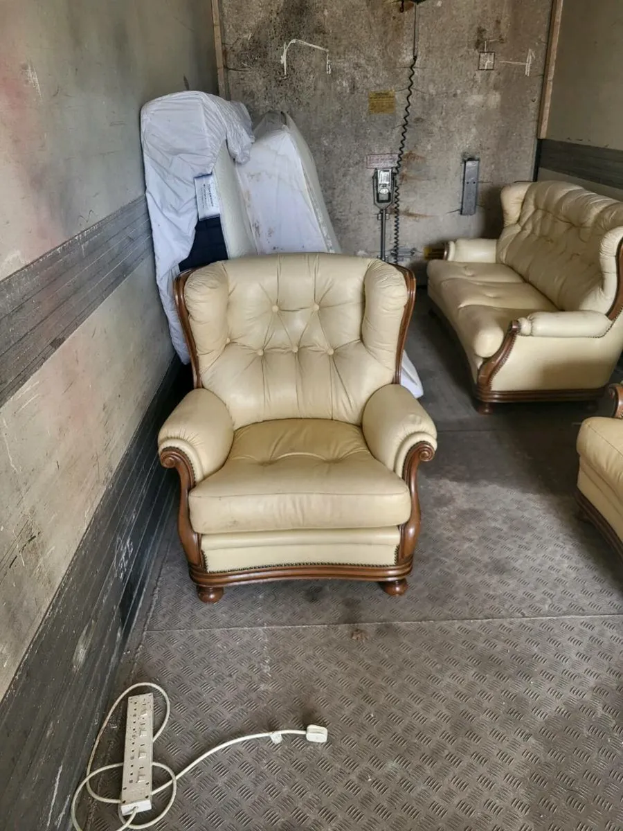 Three Seater Couch+ 2 Armchairs - Image 4