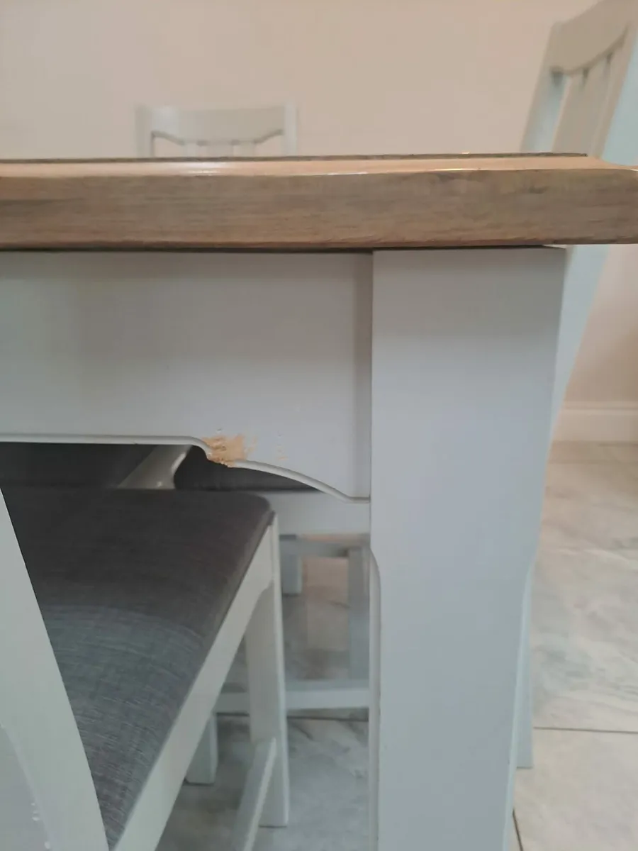 Dining table and chairs collection only - Image 2