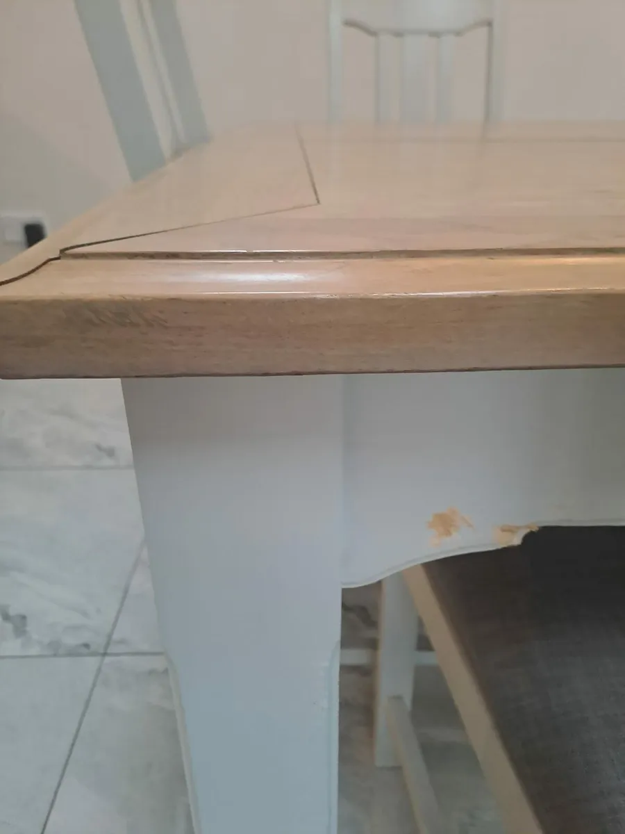 Dining table and chairs collection only - Image 3