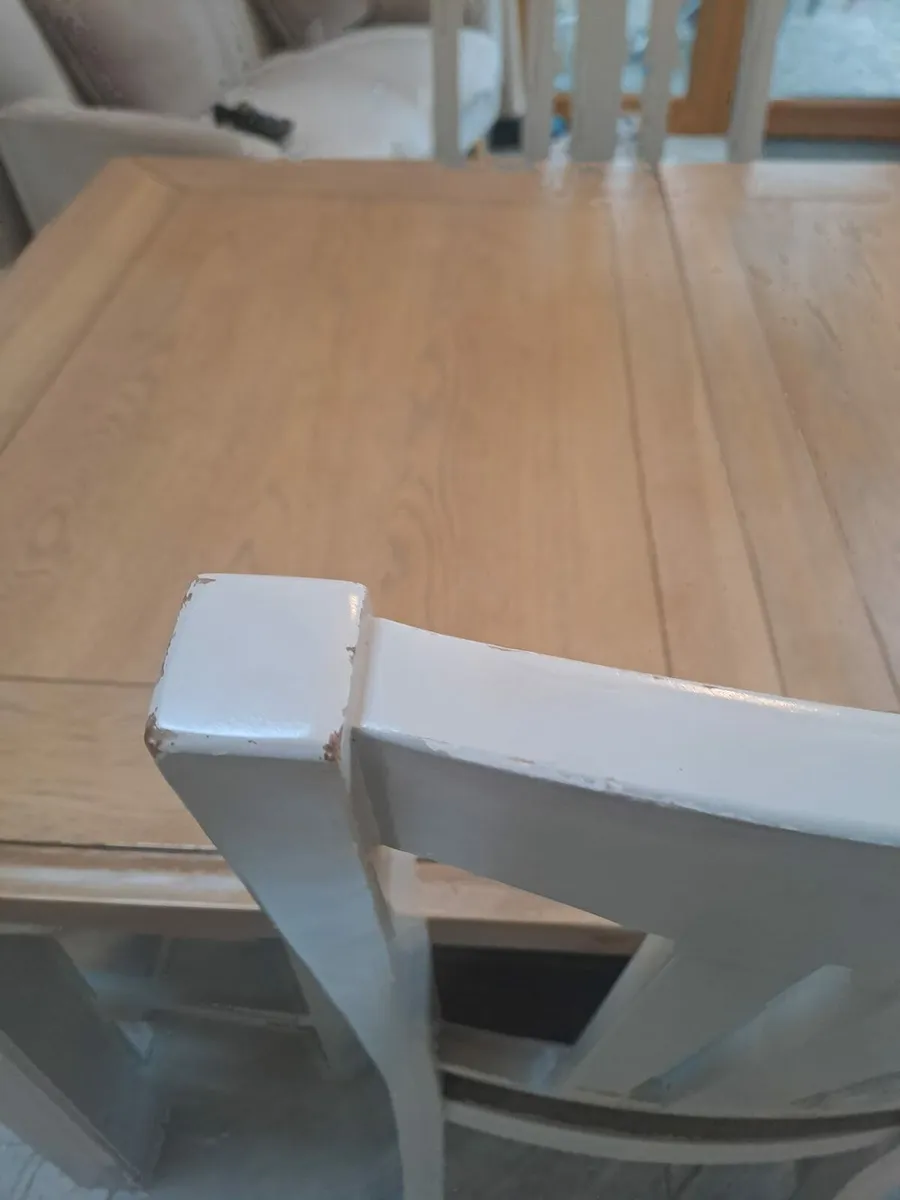 Dining table and chairs collection only - Image 4