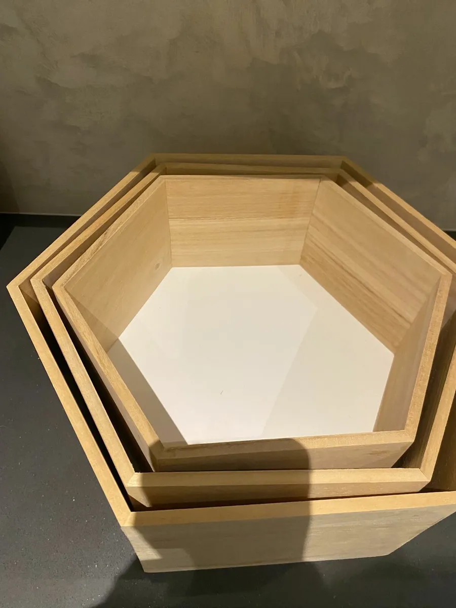 Set Of Three Hexagonal Shelves - Image 2