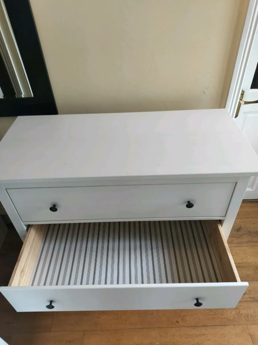Chest of 3 drawers Hemnes white - Image 3