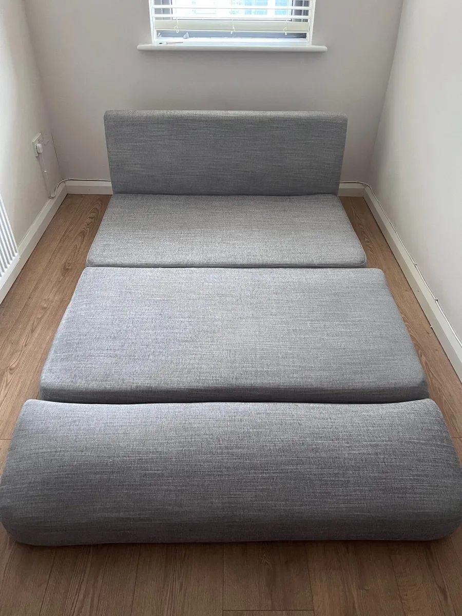 Grey 2.5 Sofa Bed - Image 1