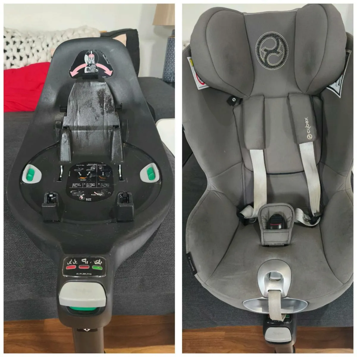 Cybex Car Seat Base Z with Sirona Z i-Size Seat - Image 1