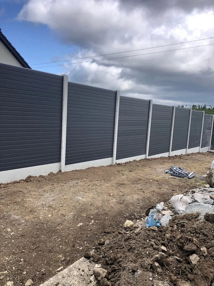 PVC fences, concrete Hposts - Image 2