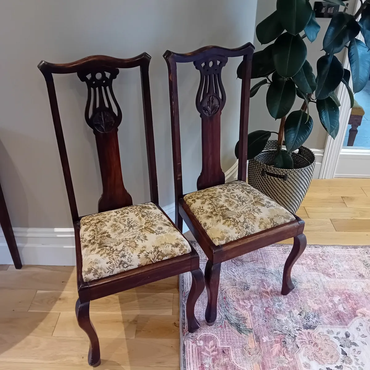 2 antique chairs
