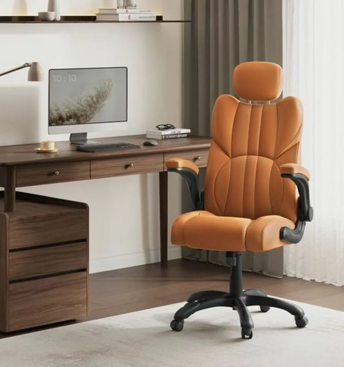 Office chair, ergonomic swivel chair, with folding - Image 1