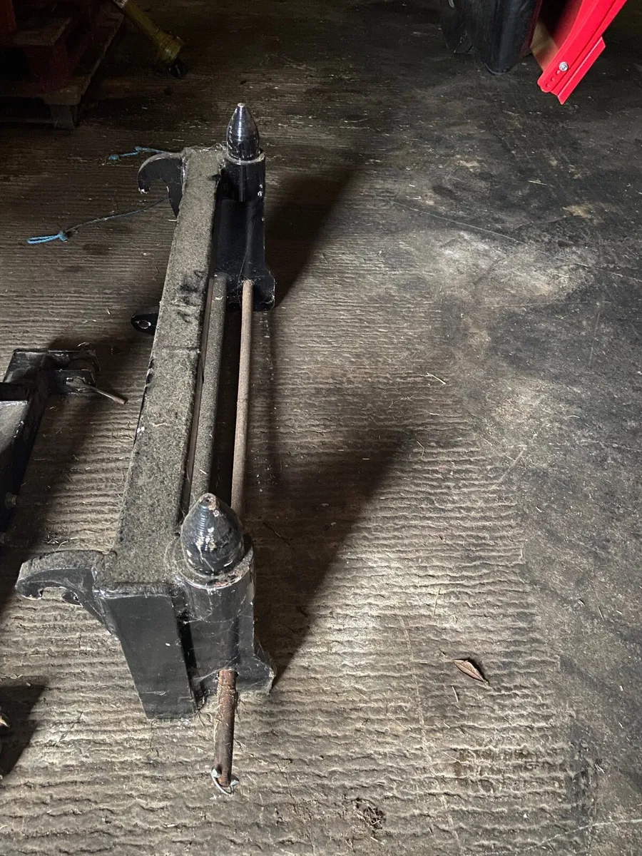 Euro brackets to pin and cone adapter for loader - Image 1