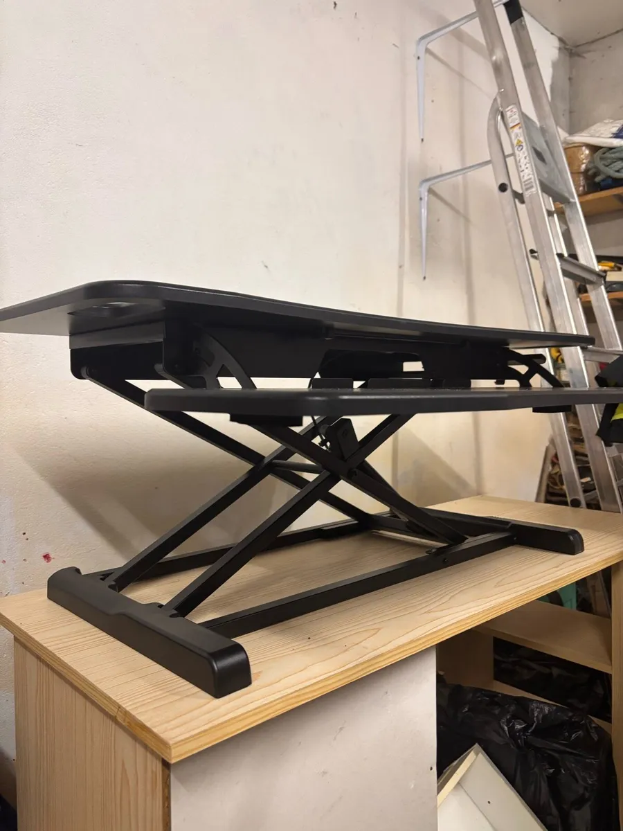 Two tiered standing/sitting table topper for desk - Image 3
