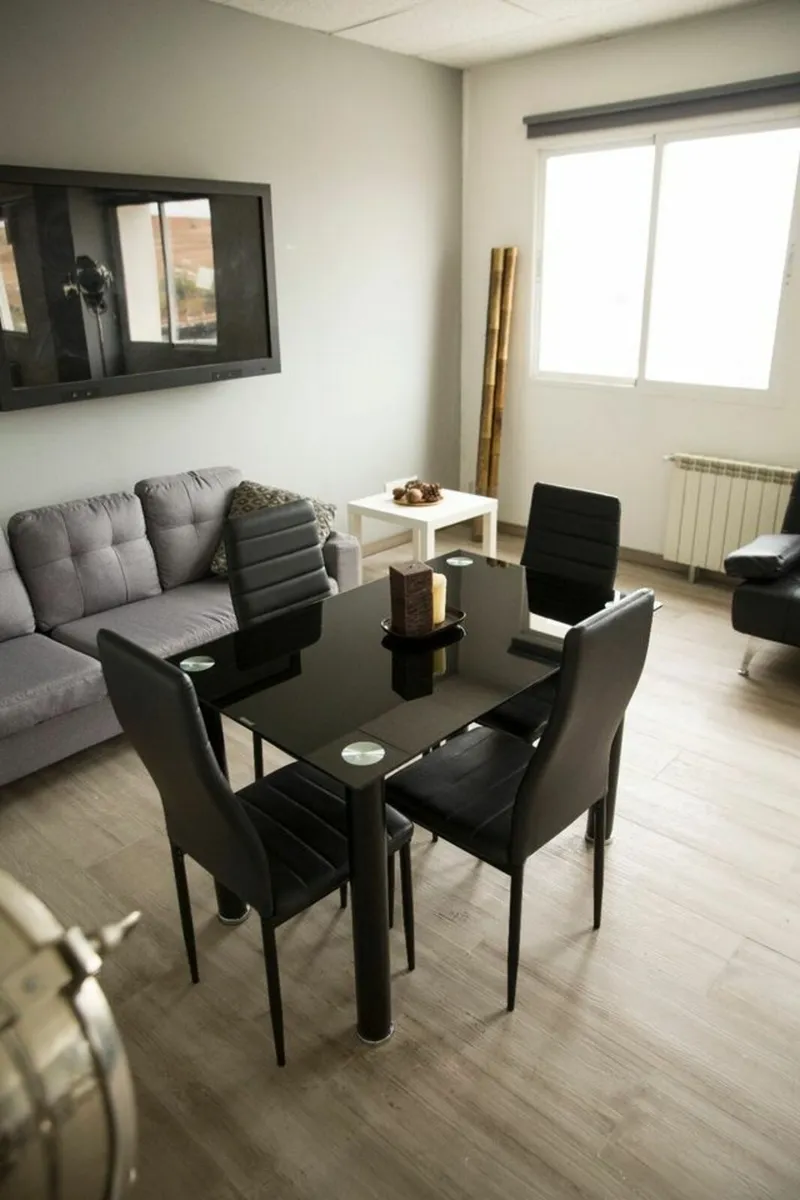 Glass Dining Table Set 4 chairs Free delivery - Image 4