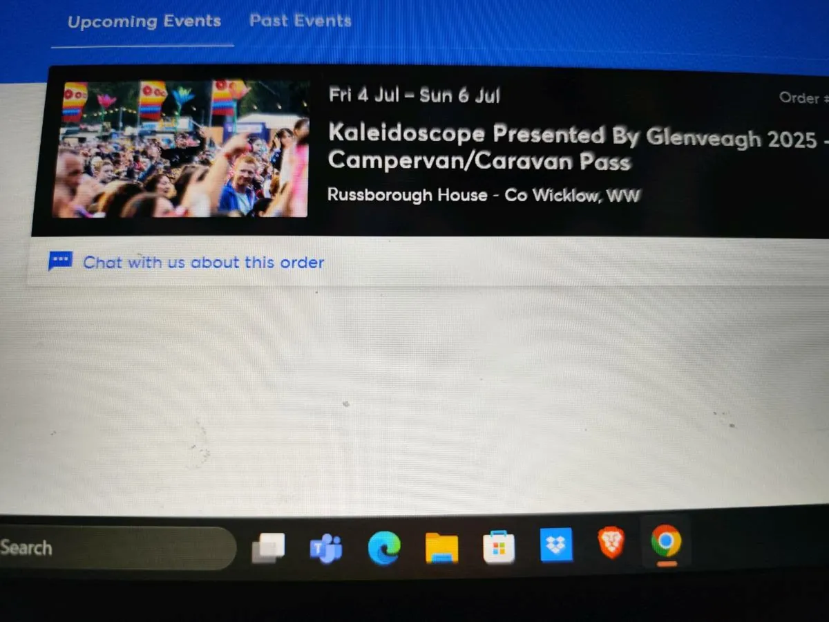 Kaleidoscope campervan pass, sold at face value