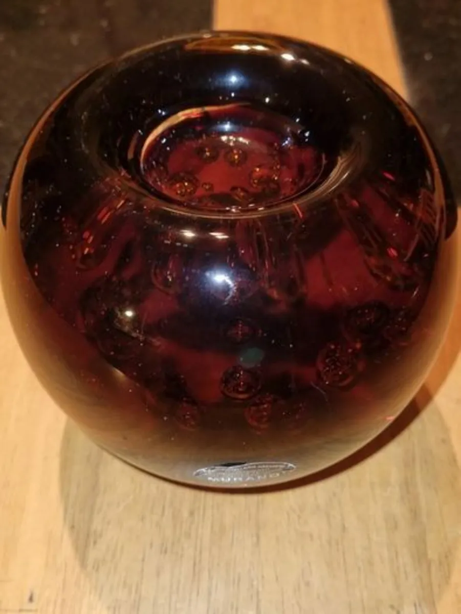 Vintage large Murano glass tea candle holder - Image 2