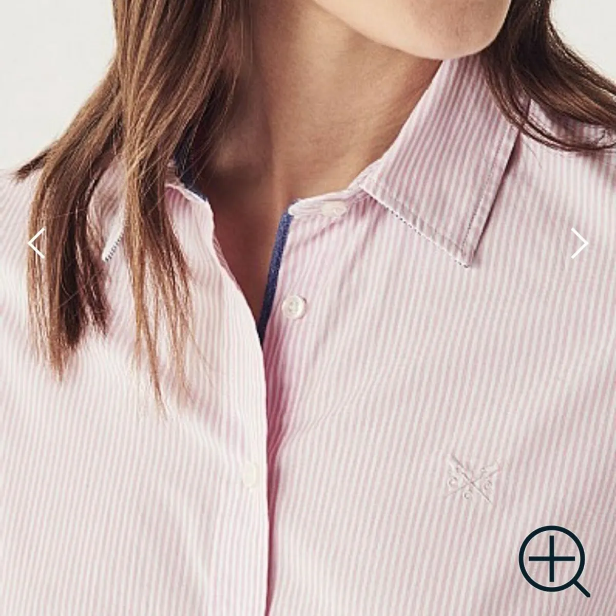 Crew Clothing Pink Striped Shirt 12UK Classic Fit - Image 3