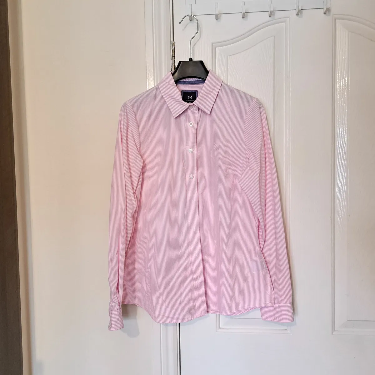Crew Clothing Pink Striped Shirt 12UK Classic Fit - Image 2