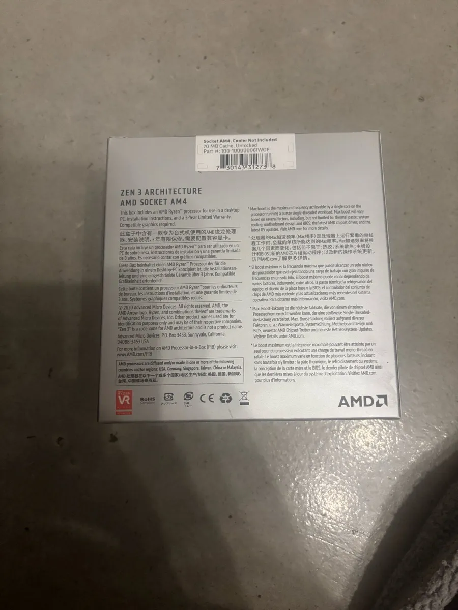 Sealed AMD Ryzen 5900x processor - Image 1
