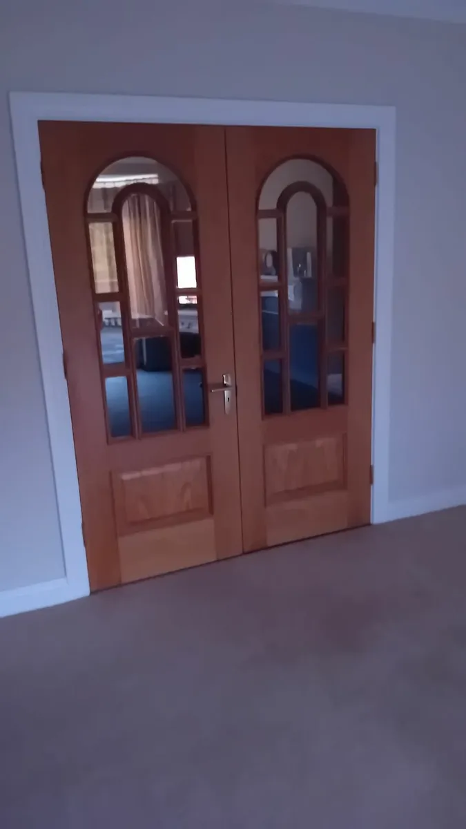Solid oak double doors - Image 3