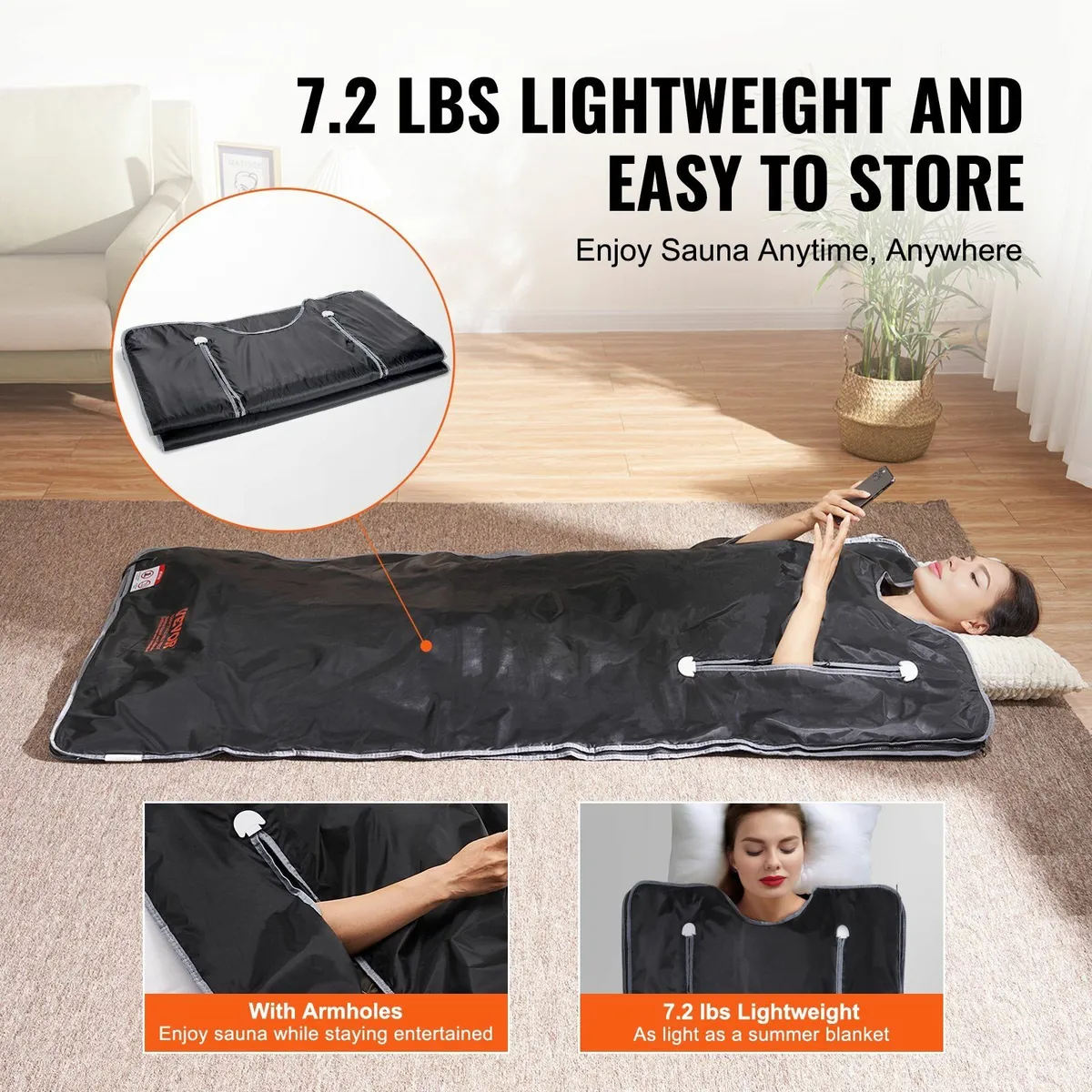 Sauna Blanket Infrared Heating with Arm Holes for - Image 3