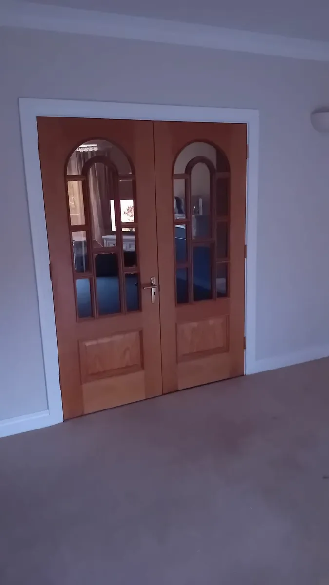 Solid oak double doors - Image 4