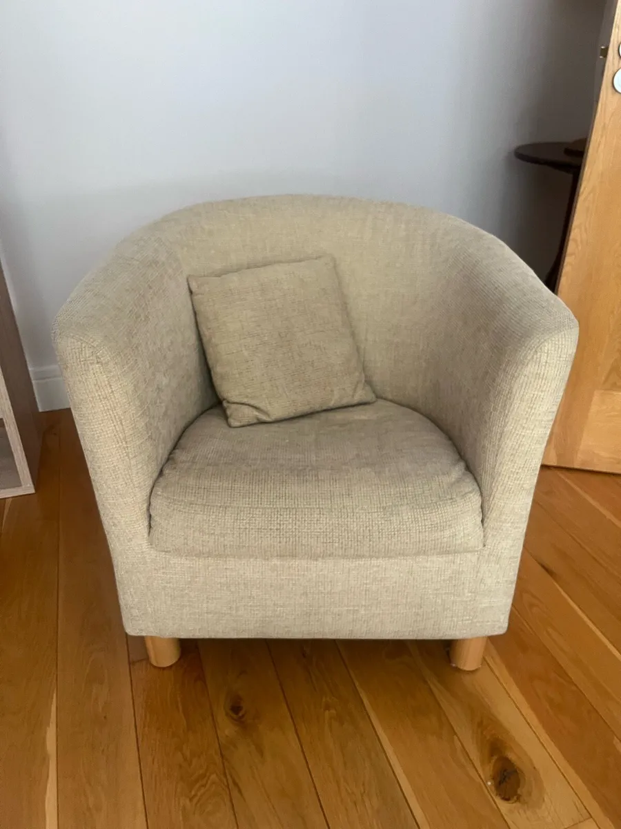 Upholstered Tub Armchair - Image 1