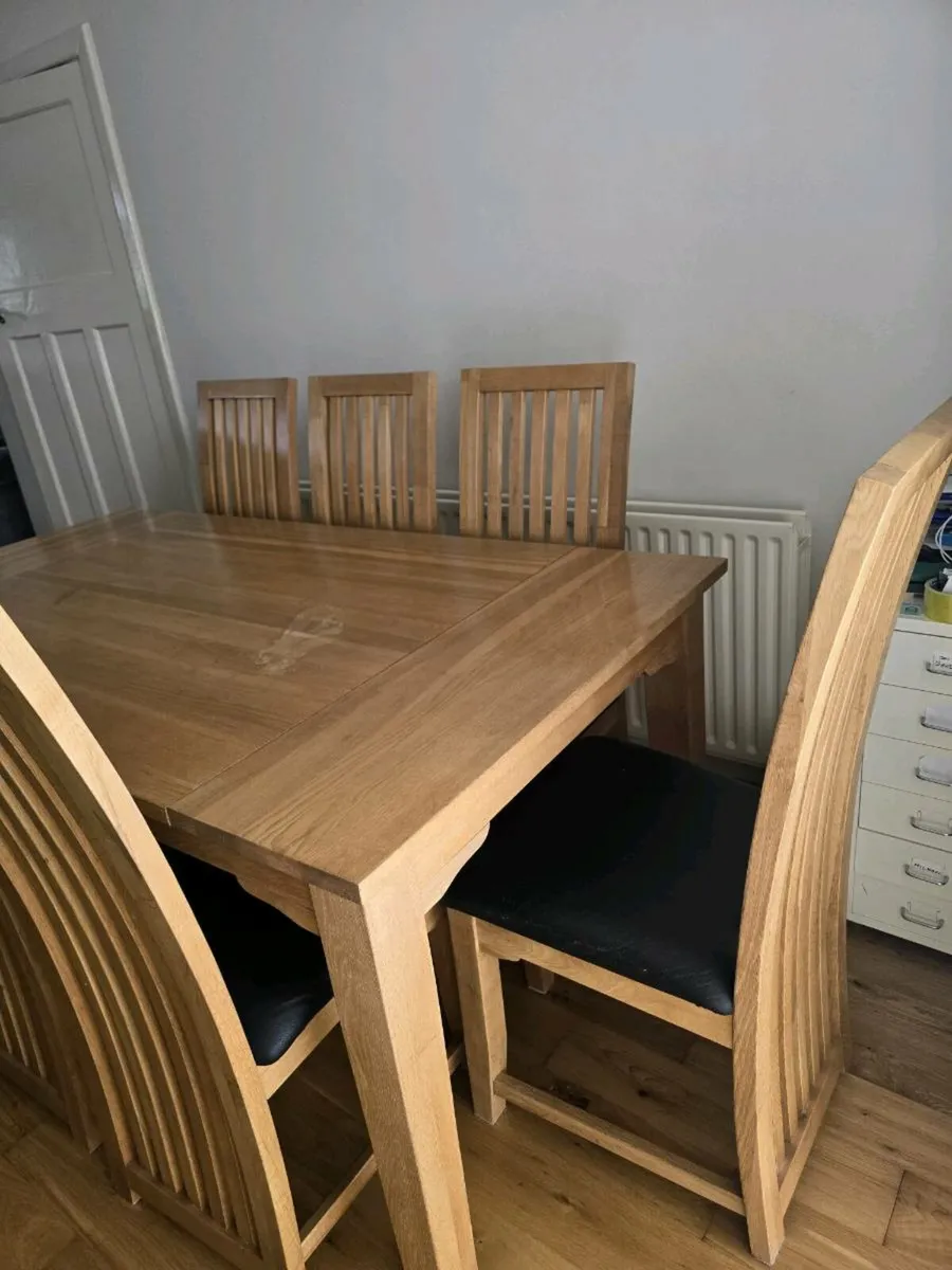 8 seater table & cabinet - Image 3
