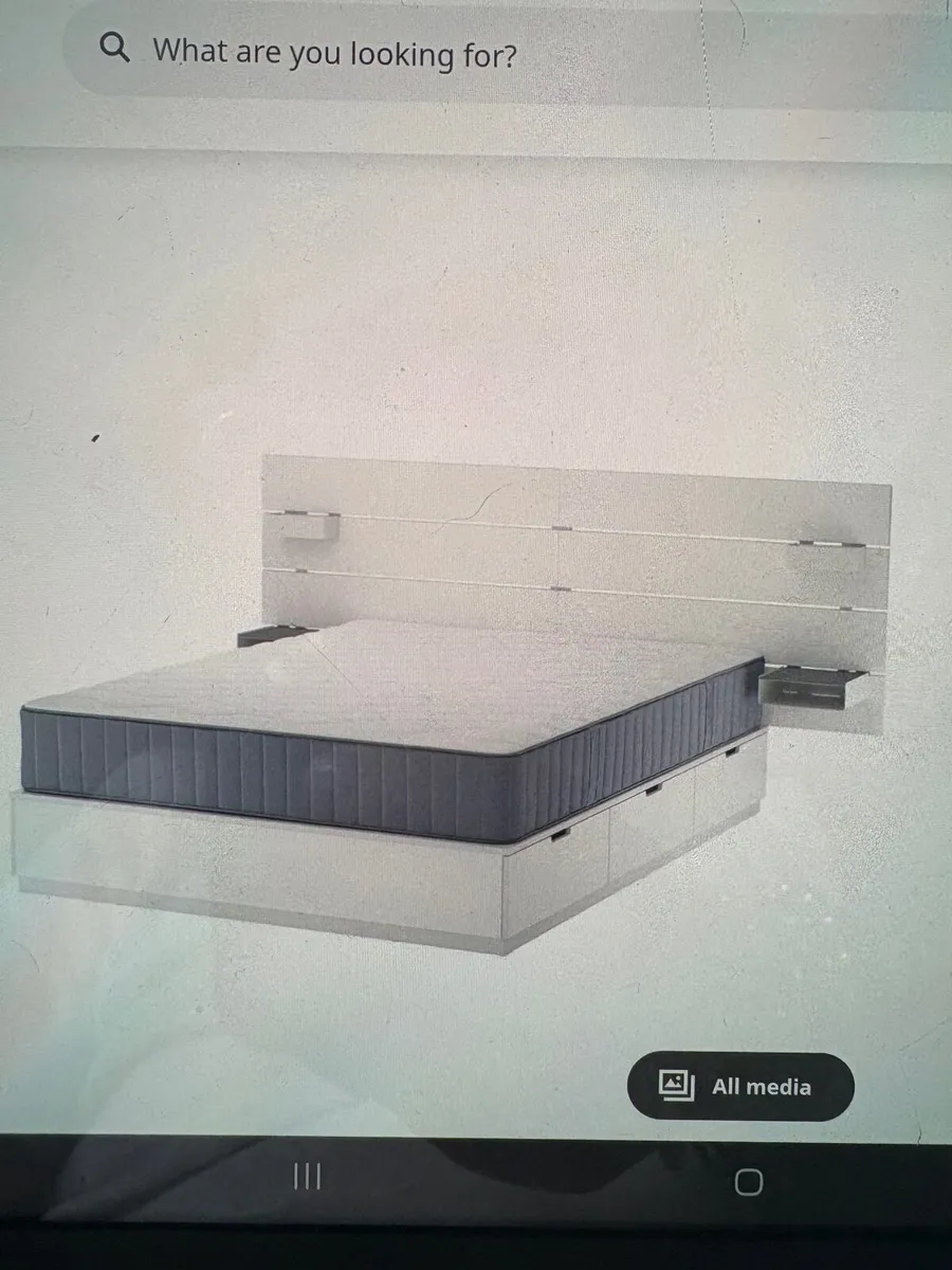 Black Ikea Nordli king size headboard. Never used. - Image 2