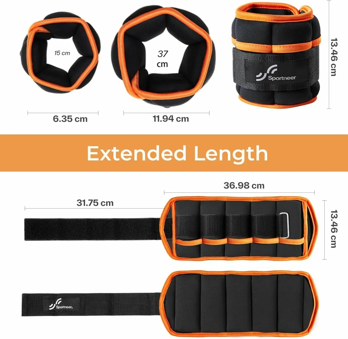 Ankle Weights Adjustable 0.45kg - 2.25kg - Image 4