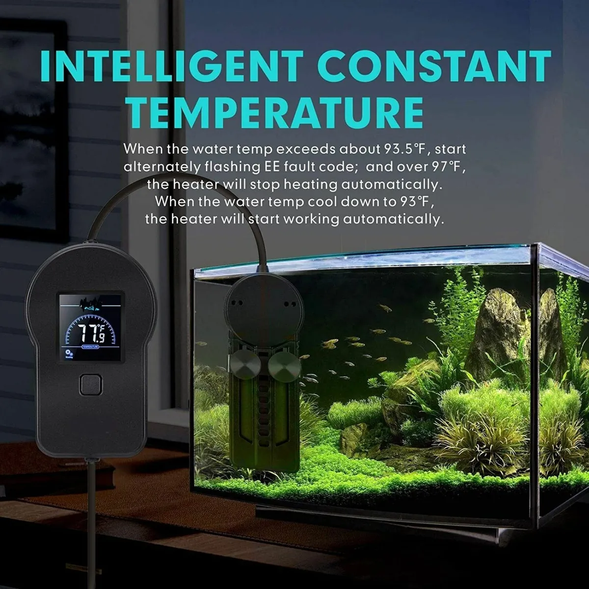 Underwater Aquarium Heater 800W Submersible - Image 2
