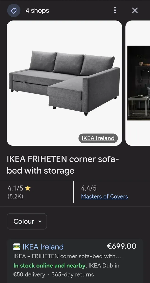 Corner Sofa/Double Bed - Image 1
