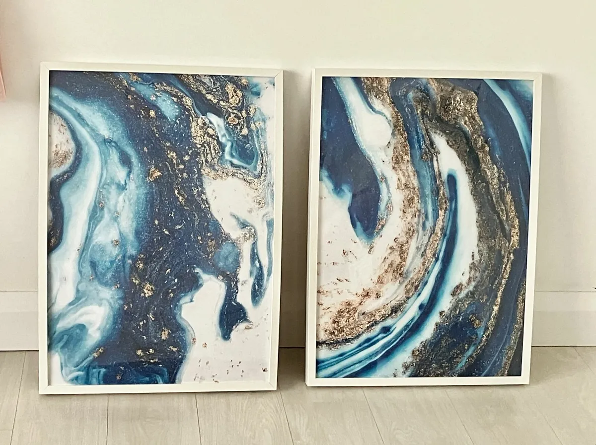 2 Large framed pictures - Image 1