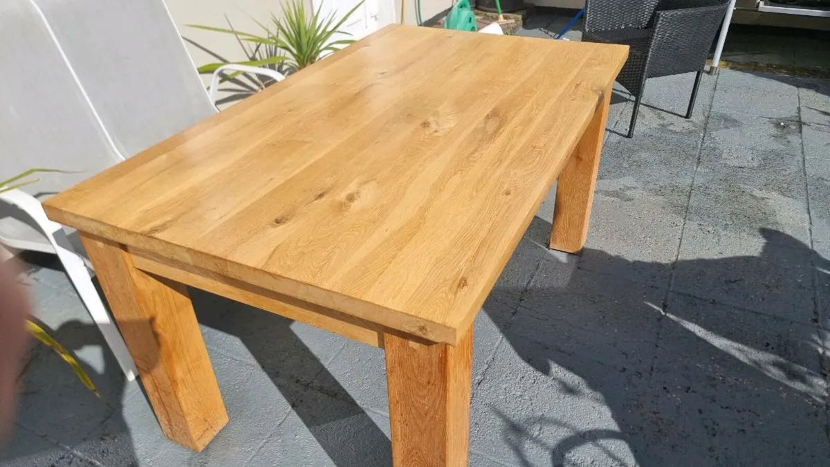 Kitchen Table solid oak - Image 1