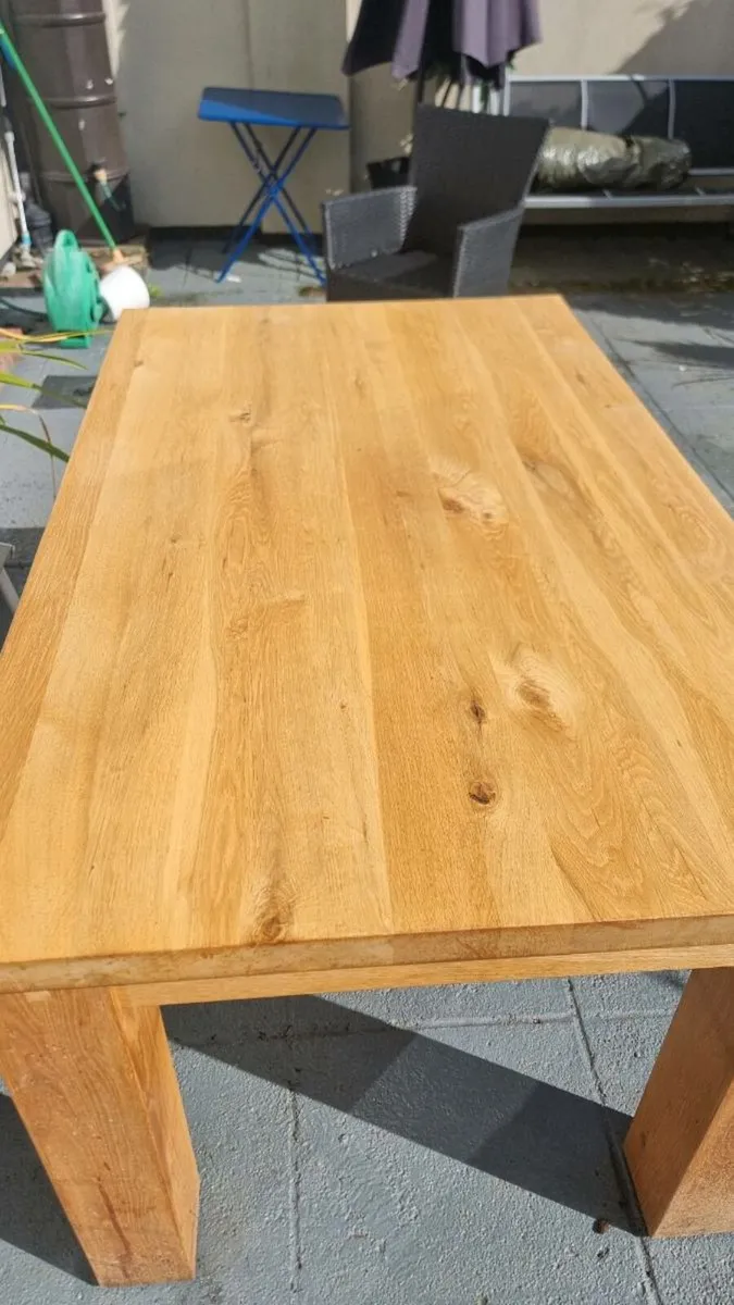 Kitchen Table solid oak - Image 2
