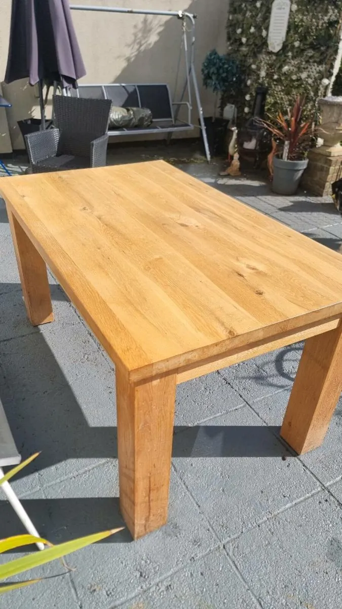 Kitchen Table solid oak - Image 3