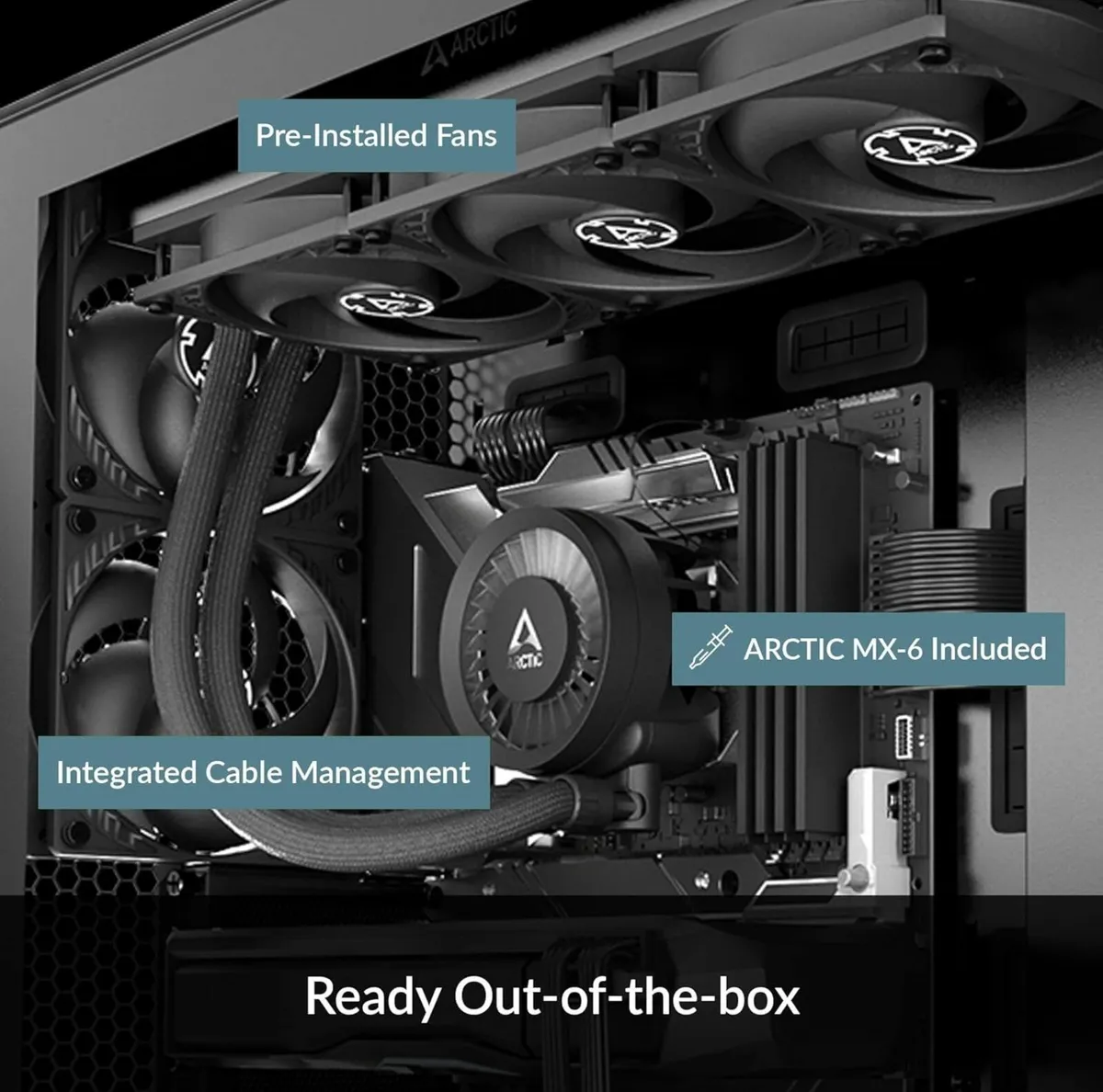 Arctic LiquidFreezer III 420 AIO Black CPU Cooling - Image 2