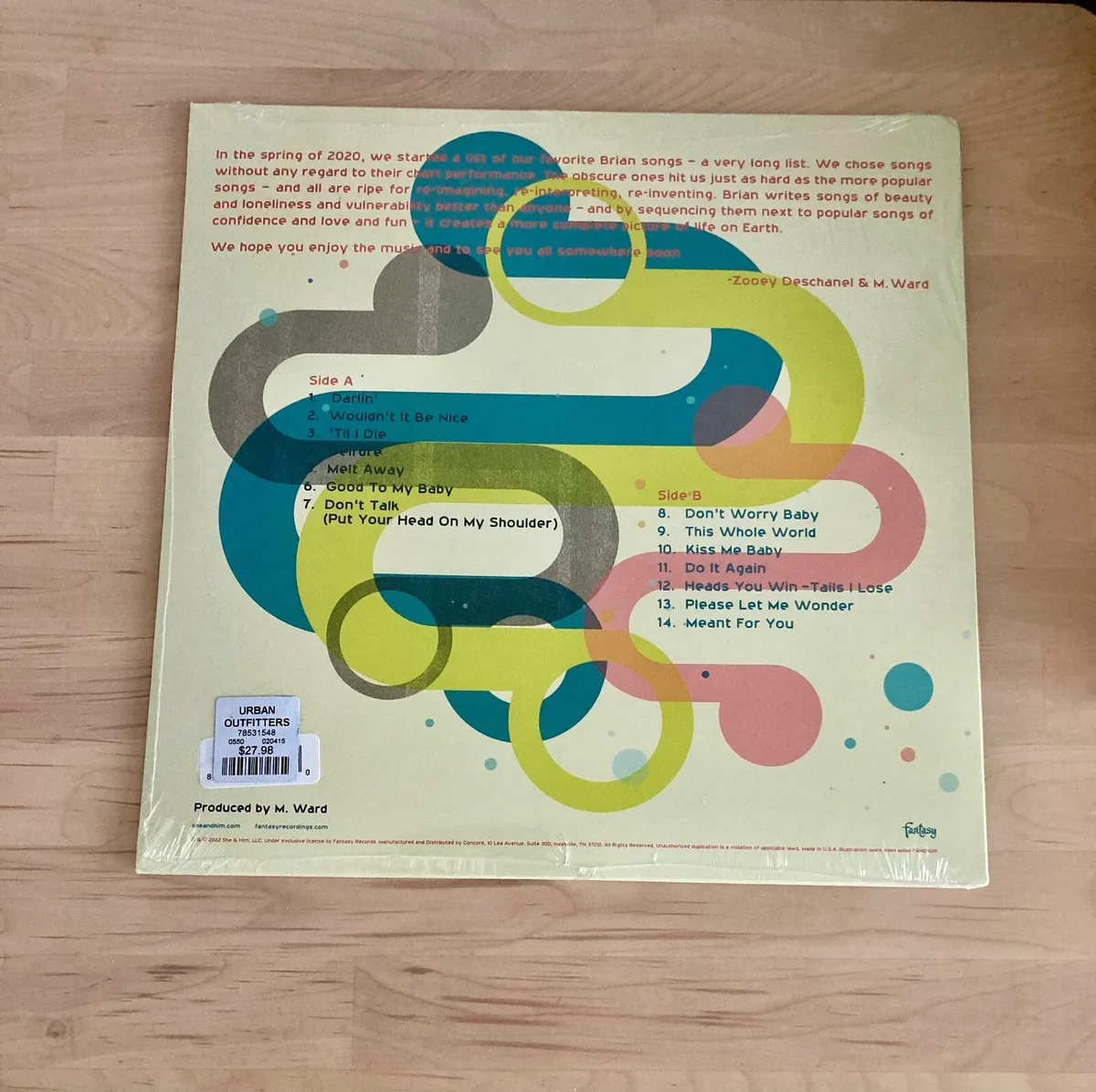 She & Him Tribute to Brian Wilson Ltd Ed Vinyl - Image 3