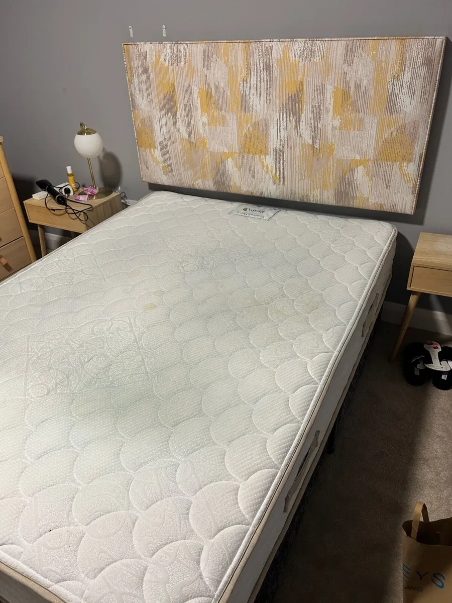 Mattress Double BED (4ft 6’) for Sale (Base+Head) - Image 1
