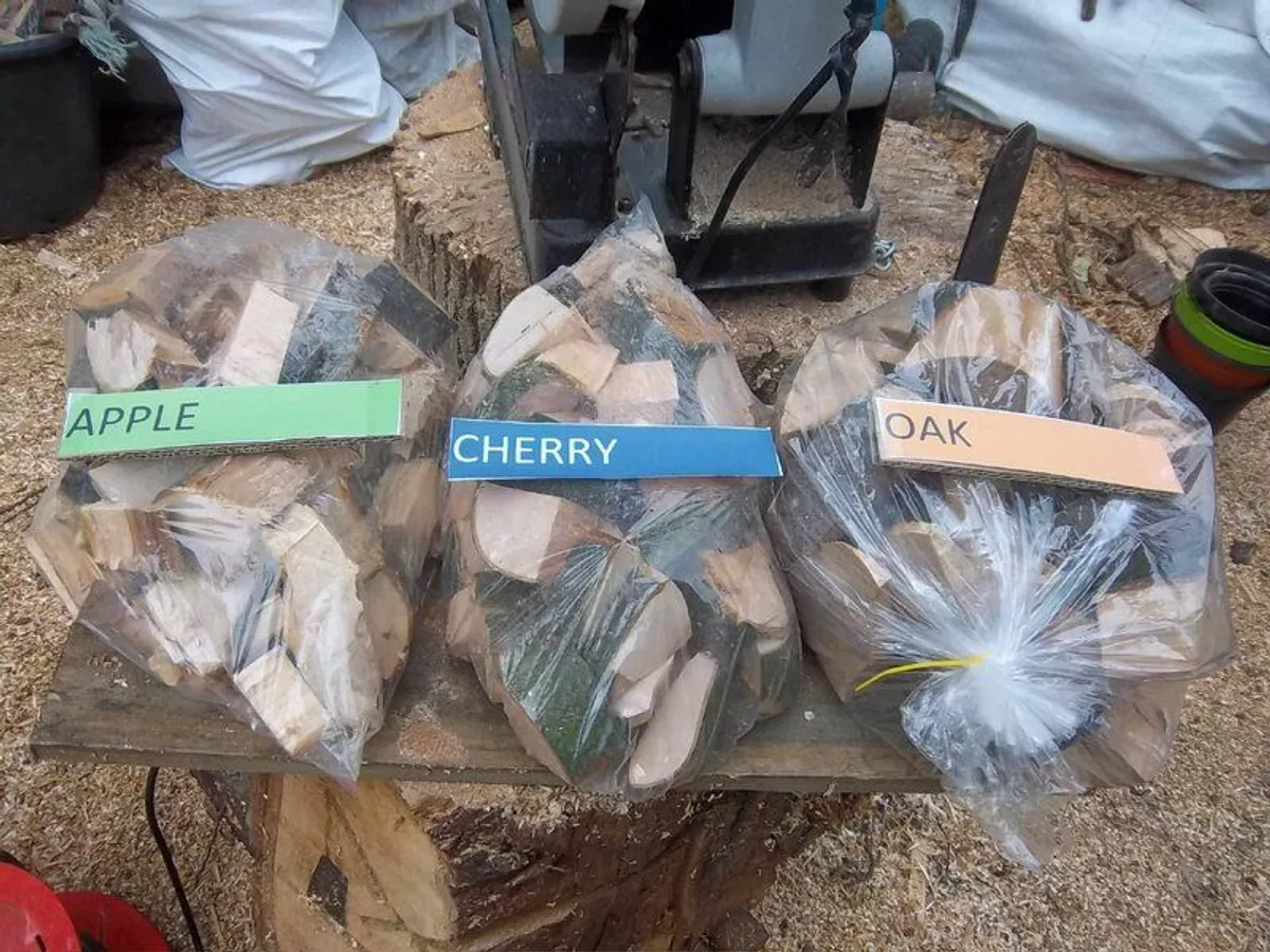 2 INCH  Wood  CHUNKS for meat smoking - Image 1